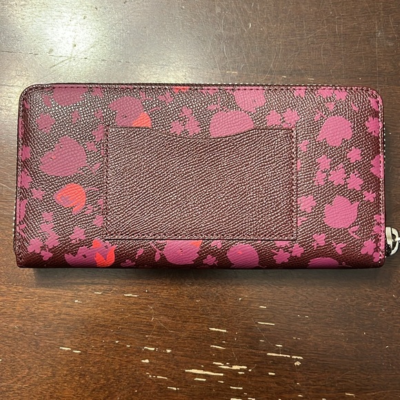 Coach Floral Print Accordion Wallet - Picture 2 of 5